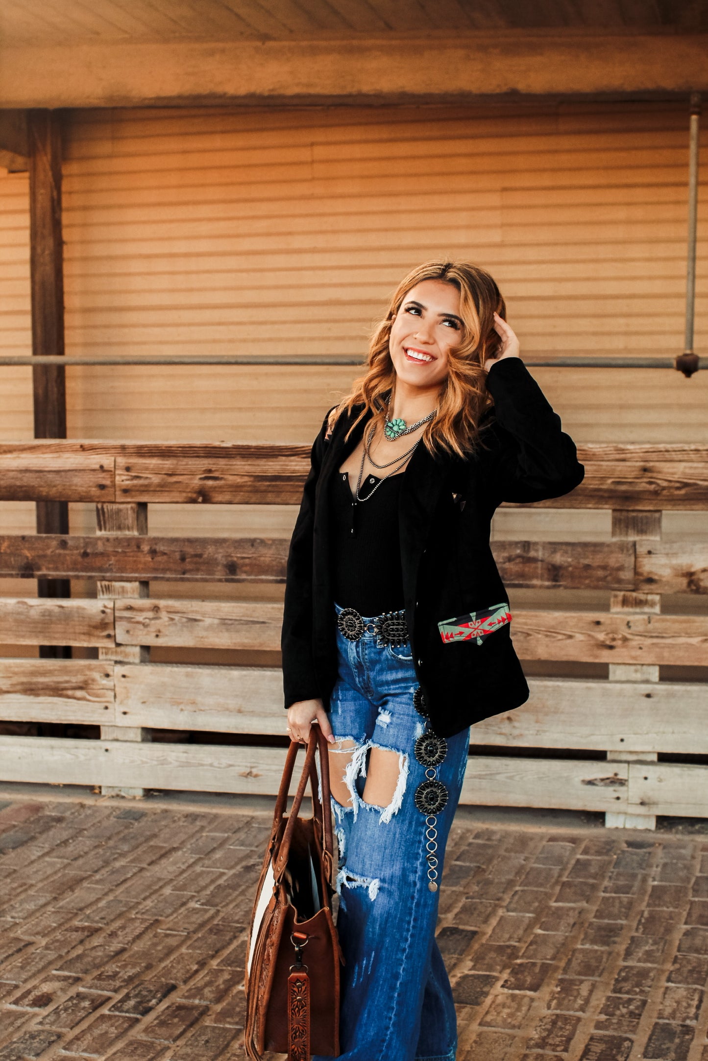 Black Western Blazer