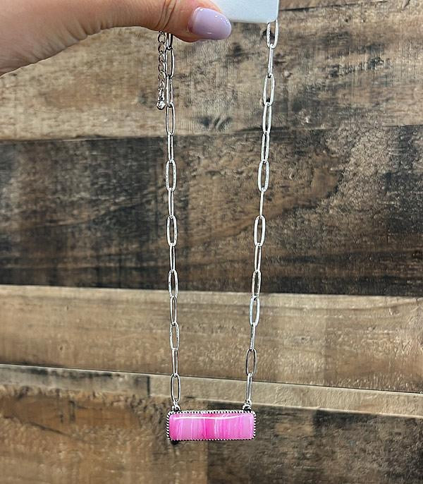 Pink Bar - Necklace